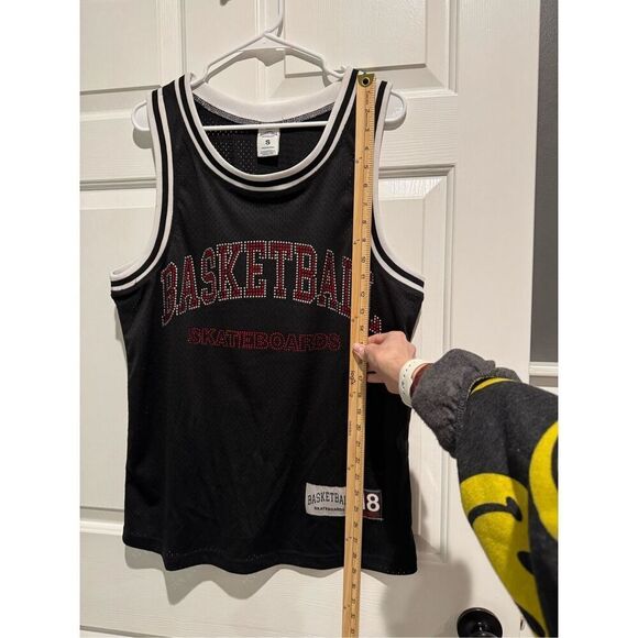Basketball Skateboards #18 Jacuzzi & Heron Preston Blinged Jersey Men’s Small - Picture 8 of 13